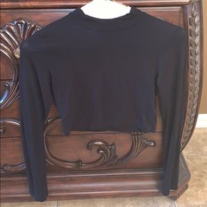 Black Crop top